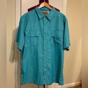 NWOT BIG SKY Outfitters Men’s plaid Button Up Shirt  Short Sleeves Shirt